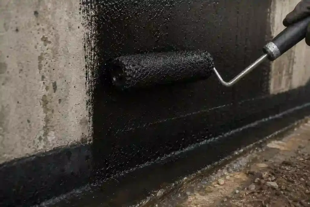 ontario exterior basement waterproofing primer application