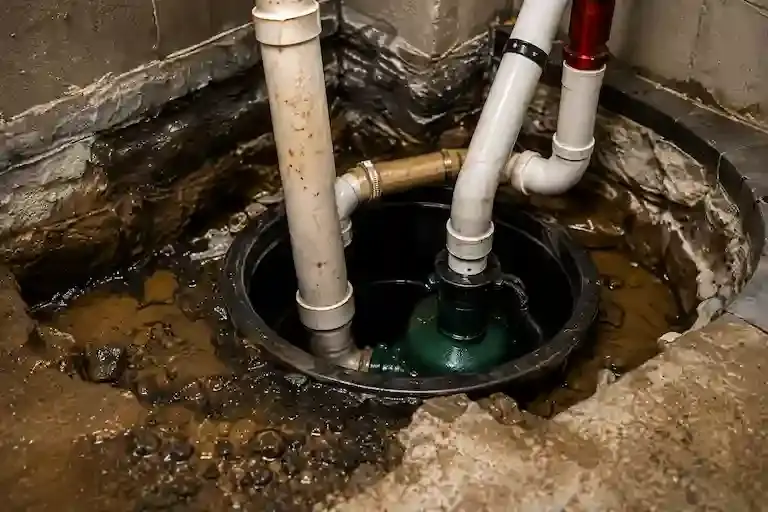 Interior basement drainage system evaluation for groundwater management and hydrostatic pressure relief.