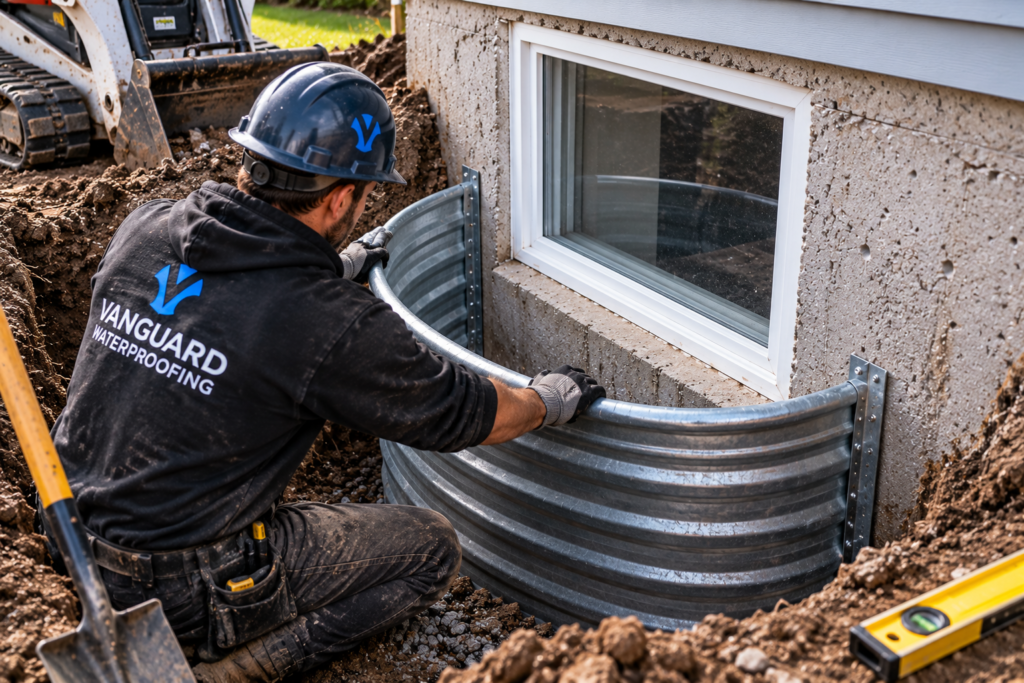 ontario window well and drain excavation and well installation 2026 09 14