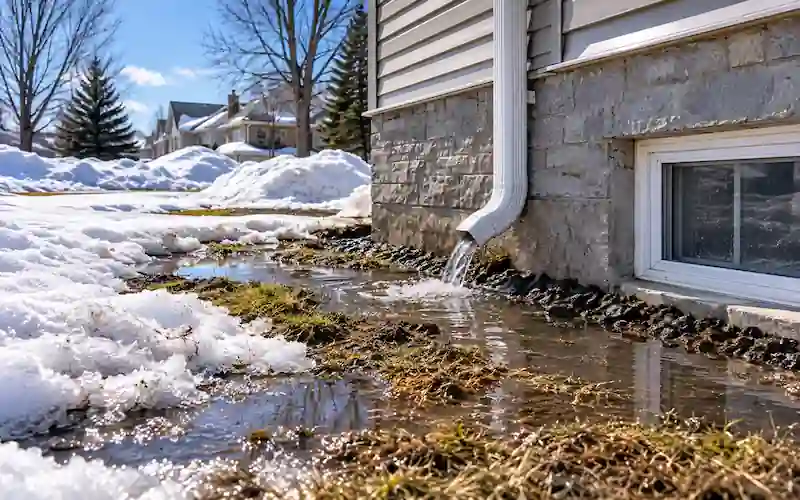 sump pump ontario outside snowmelt spring thaw 2026 09 12