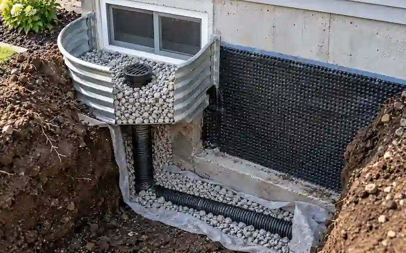 window well and drain ontario drainage connection