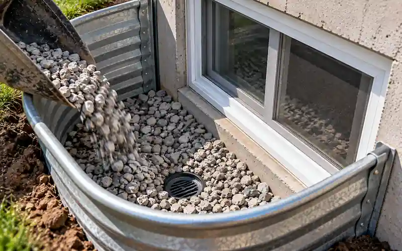 window well and drain ontario washed window drain